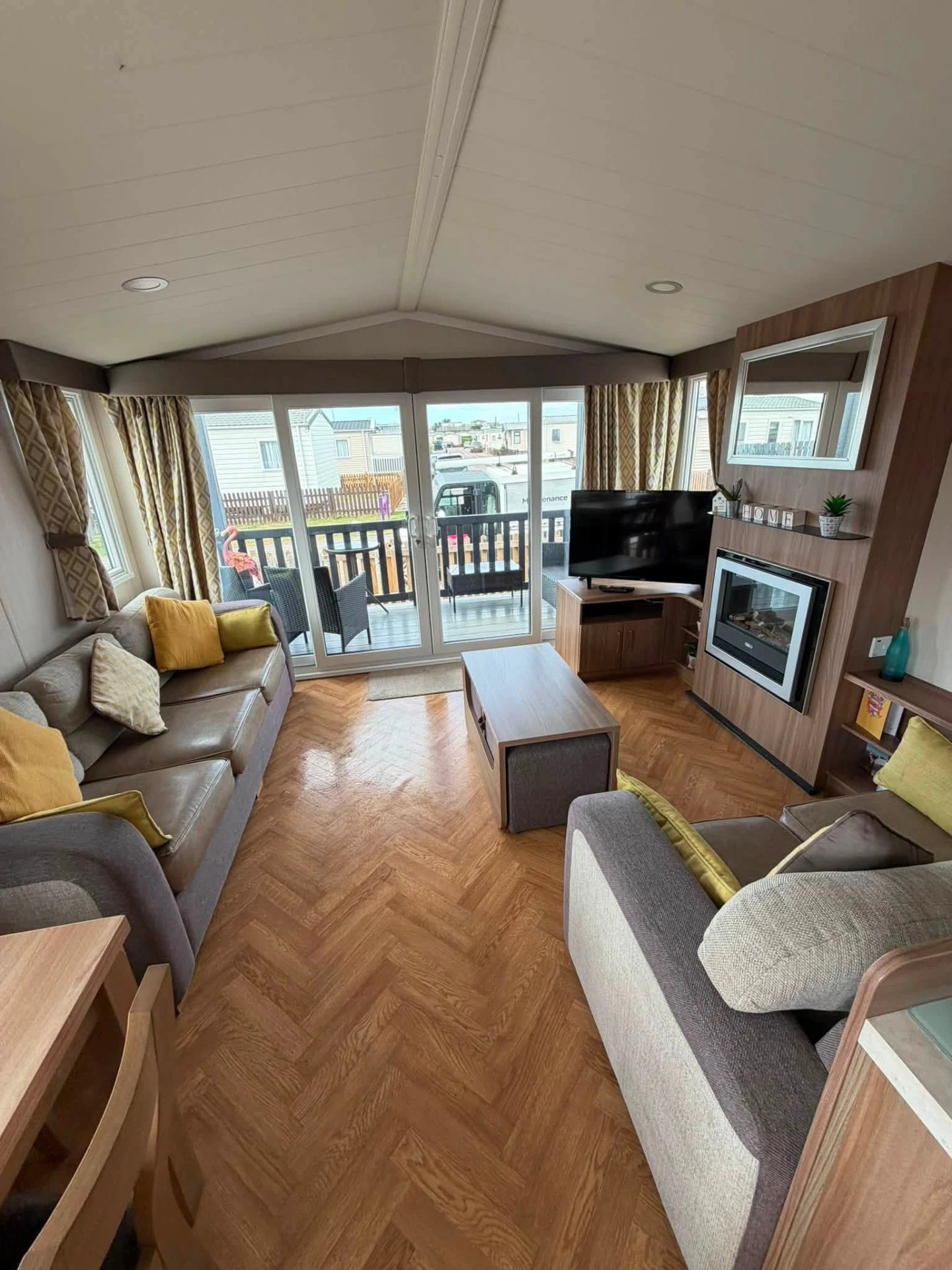 Bright and clean lodge interior